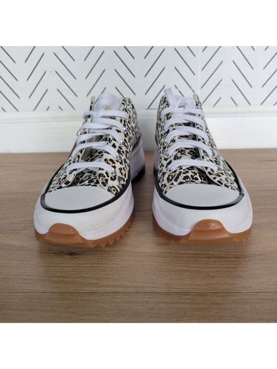 ❤️Converse Run Star Hike Platform Archive Leopard Sz 9 Men\'s Shoes White A16286C main image 9
